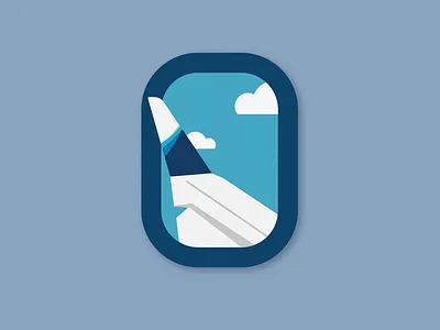 Airplane Icon adobe adobe illustrator branding colorful design flat icon illustration illustrator logo nature sticker vector