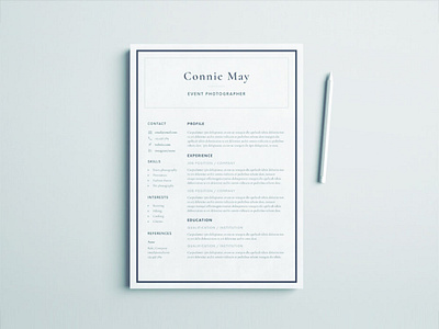 Free Event Photographer Resume Template curriculum vitae cv cv template design free free cv template free resume template freebie freebies resume