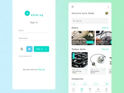 Afem.ng app gas refill retail