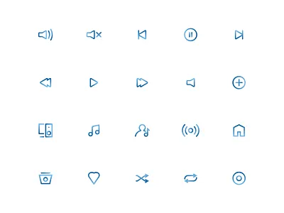 Music icon icon set music