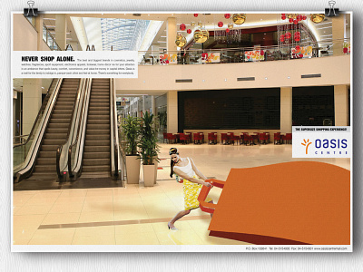 Oasis Mall ads design web banner