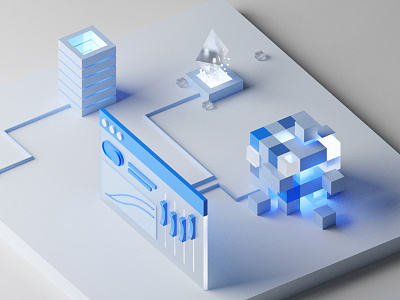 Control panel for blockchain 3d illustration 3d ui bitcoin blender blender 3d blender3d blender3dart block chain blockchain blockchain cryptocurrency blockchaindevelopment blockchaintechnology blue and white c4d c4dart cinema 4d cinema4d clean ethereum ui