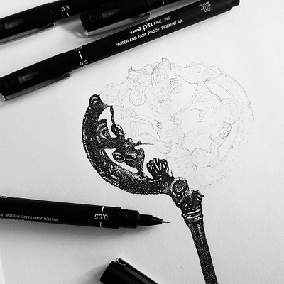 Dotwork dot dots dotwork draw drawing ink symbol