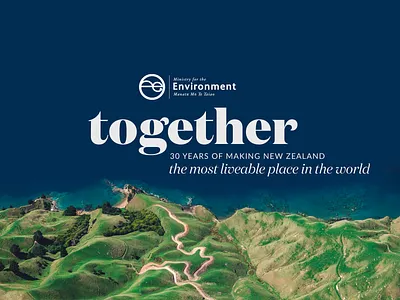 Ministry for the Environment – 30 Years Celebration graphic design layout typography