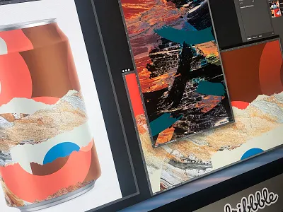 Abstract Composition | Round 3 abstract branding can candesign cans color drinks illustration logo package packaging packagingdesign pattern photoshop photoshop art product summer texture typography ui