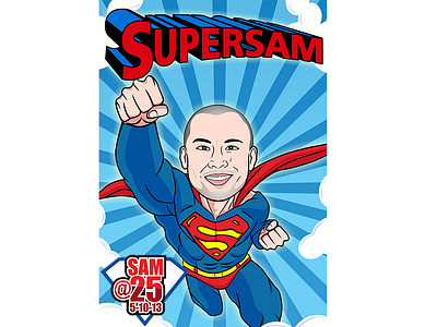 SuperSam design illustration vector