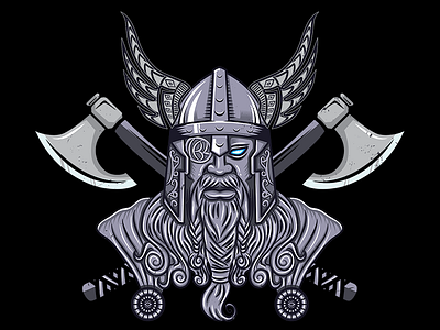 Odin Viking design illustration vector