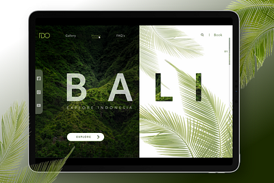 Travel Bali -Landing Page Design bali landing page design