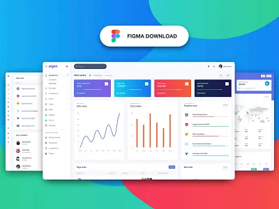 Argon Dashboard Pro admin template bootstrap 4 charts dashboard figma gradients map responsive sidebar menu tables web design