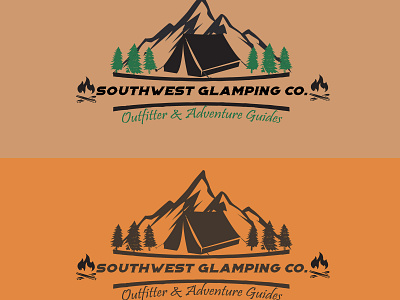 Camp Store logo design camp design logo store