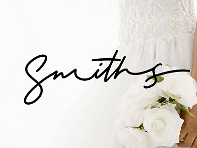 Smiths calligraphy design handlettering lettering logo logodesign logotype print typography wedding wedding invitation
