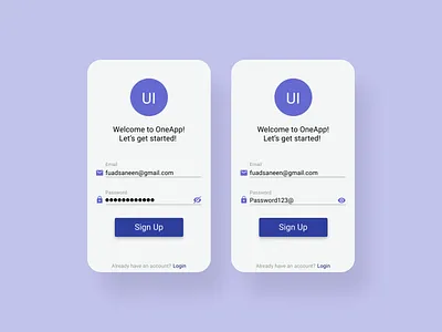 Daily UI #001 : Sign Up Page adobe app design flat login login design login page login screen sign in signup ui ux vector