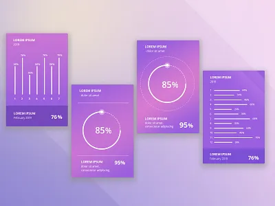 Circle graph - Analytics - UI component analitycs bar graph chart circle graph clean dashboard design diagram ui web website website design