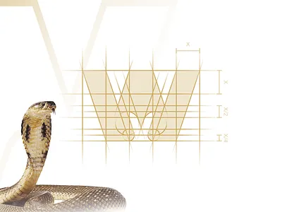 🐍👑Logo Process adobe illustrator brand branding fashion brand fashion logo grid grid system illustrator logo logo concept logo construction logo design logo grid logo guide logo learn logo process luxury luxury logo snake snake logo