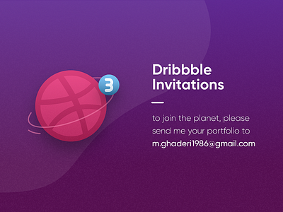 Dribbble Invitations 2d design designers dinvitations illustration ui uidesign ux design vector