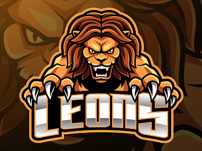 Lion head mascot logo design animal logo branding design esport game design graphic design illustration lion lion head logo mascot logo vector