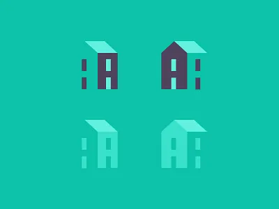 3D A House Logo branding housing logo logo design logos logotype monogram property