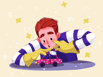 Car Cleaner Illustration automobile car character character design cleaner cleaning creative agency cute illustration design design studio digital art digital illustration digital painting graphic design illustration illustrator man procreate web illustration website design