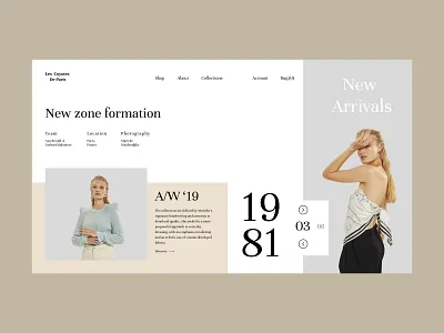 LCDP - Fashion Store art brand branding clean design ecommerce ecommerce design fashion fashion brand identity interface minimal type typography ui web website