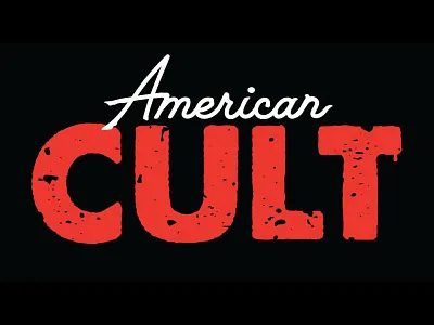 Book Title Design - American Cult design logo typography