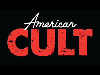 Book Title Design - American Cult design logo typography