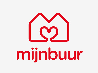 Mijnbuur branding logo vector