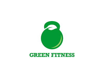 GREEN FITNESS apple bio design earth eco ecology fitness flat food fruit graphic green icon illustration leaf logo natural nature organic symbol