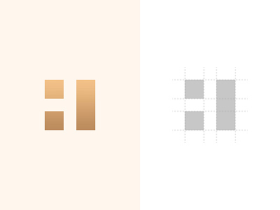 H Logo abstract business clean geometric grid grid logo h letter h logo hellodribbble home logo logo design logo grid minimalistic minimalistic logo modern monogram negative space logo pictogram symmetric