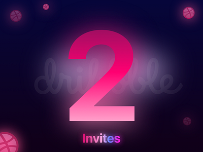 Dribbble Invites x2 clean design draft draft day drafting dribbble dribbble best shot dribbble invitation dribbble invite dribbble invites hello dribbble invitation invitations invite invites minimalistic pink ui ux web