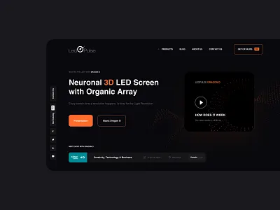 Led Pulse branding color design ui ux web web design website