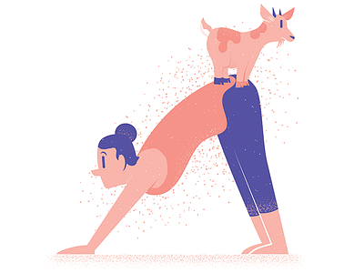 435 Magazine - Goat Yoga 435 magazine editorial editorial illustration illustration kansascity magazine magazine illustration