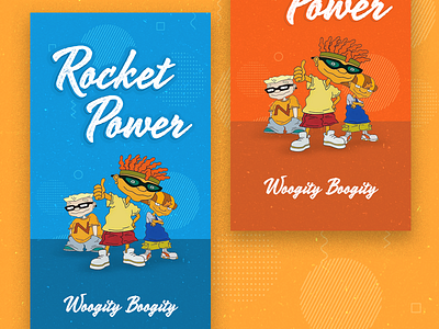 Rocket Power iphone Wallpaper cartoon illustration iphone otto rocket pattern rocket power ui wallpaper