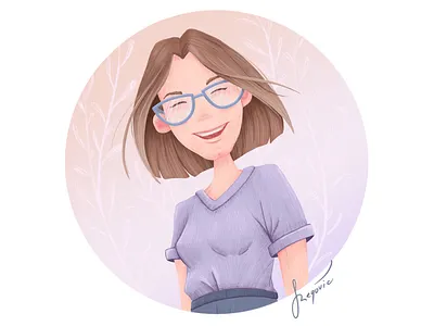 Self Portrait character design custom illustration digitalart illustration portrait procreate self portrait