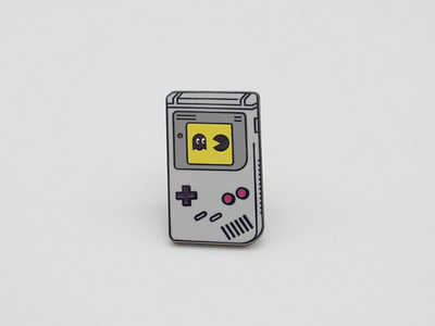 Game Boy Pac Man Pin design enamel pin gameboy gameboy color illustration lapel pin nintendo pac man pacman pin pins