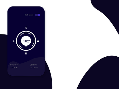 Compass android application application ui compass dark mode design ios ux