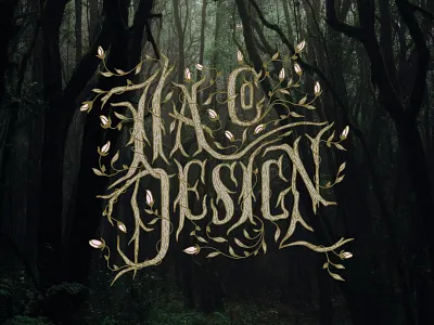 Ila Design Co. Logo branding design enchanted forest hand drawn hand lettered handdrawn handlettered illustrator logo logo design logodesign