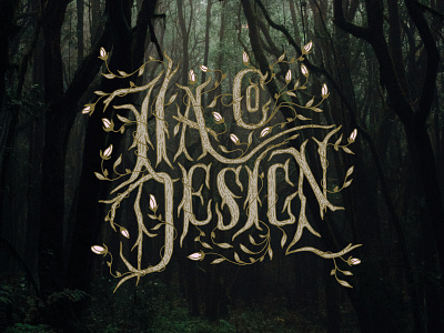 Ila Design Co. Logo branding design enchanted forest hand drawn hand lettered handdrawn handlettered illustrator logo logo design logodesign