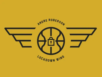 Andre Roberson badge basketball digital art