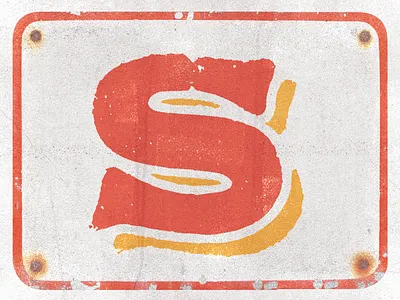 Letter S cowboy font font design frame letter lettering letterpress print type type art webdesign west