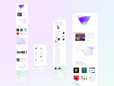 Indigo: Web Design award awards branding geometric gradient grid indigo layout letspanda modern triangle type typography ui ux web web design website website design