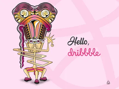 Hello Dribbble! alien character design characterdesign dribbble invite dribbblers first post first shot hello hello dribble illusration art illustration