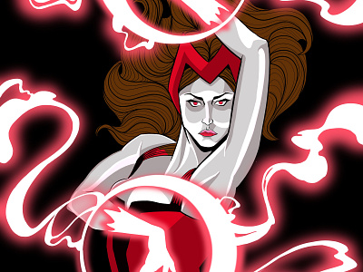 Witch digital art drawing illustraion