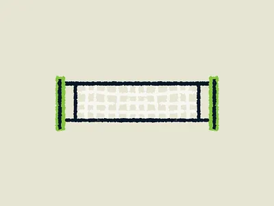 Tennis - Net green net sports tennis