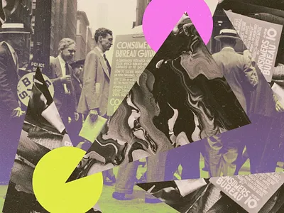 New York art design glitch new york photoshop psychedelic web