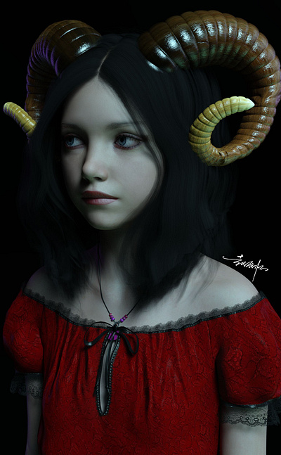 《People with horn》I 3d art caracter design illustration