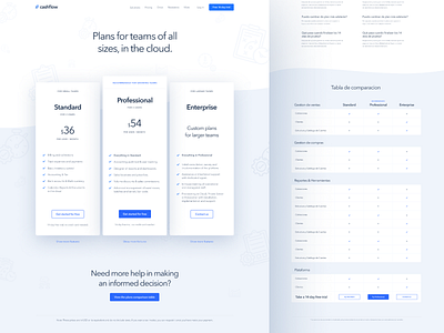 Pricing clean flat kalman landing light magyari minimal page plans pricing startup teams webdesign