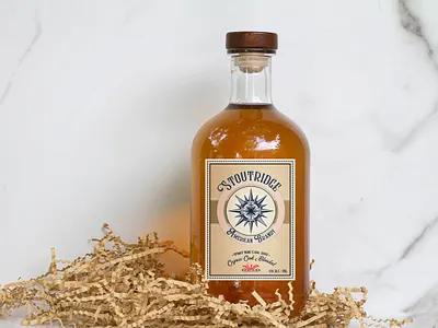 AMERICAN BRANDY | Identity & Label design beverage packaging brand brandy design graphic design identity illustration label label packaging labeldesign packaging vector