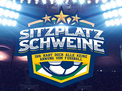 Sitzplatzschweine logotype fussball futbol futebol logo logotype soccer