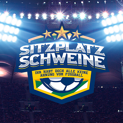 Sitzplatzschweine logotype fussball futbol futebol logo logotype soccer