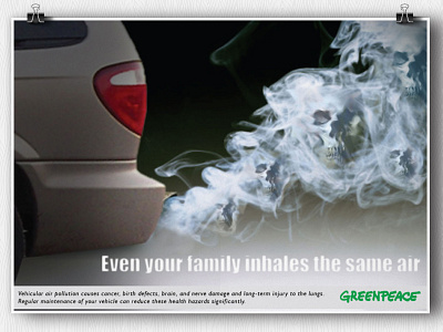 Smoke Pollution ads design